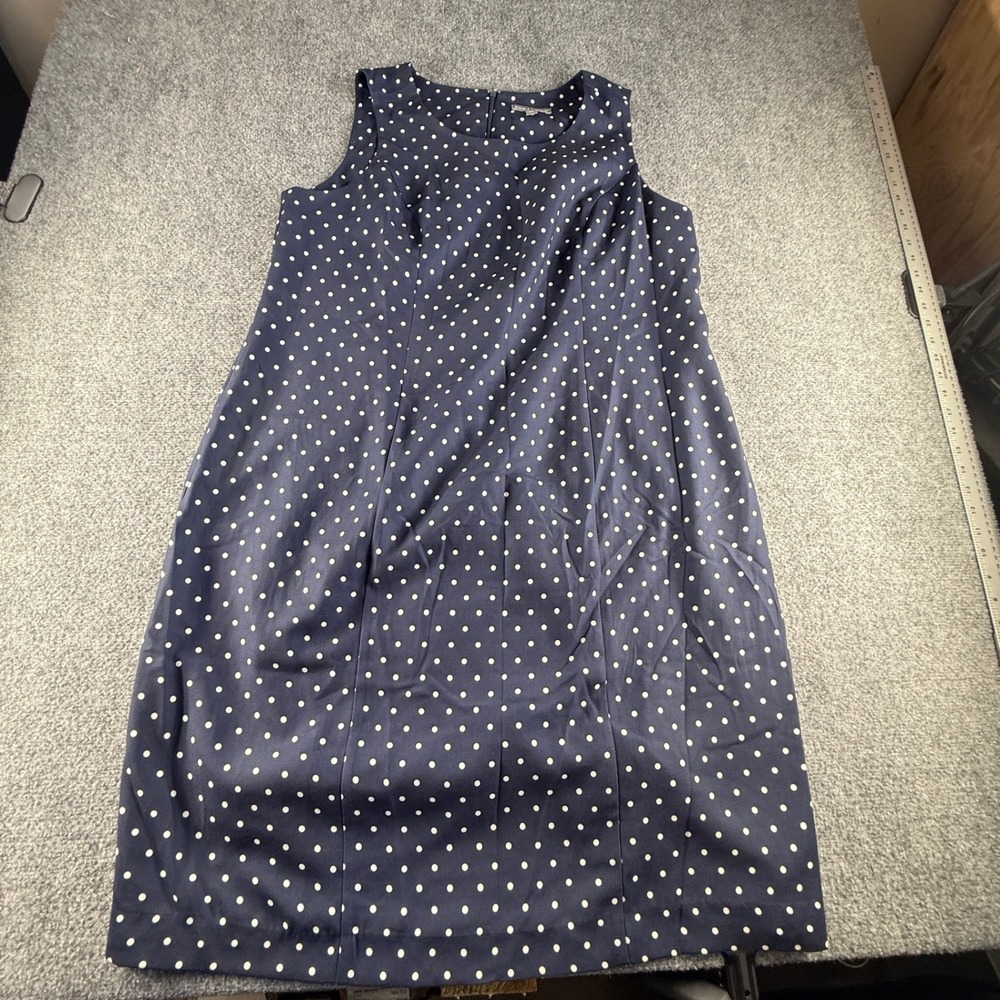 Jessica London Navy Polka Dot Dress Suit Set 18W NWT Sleeveless Sheath & Jacket